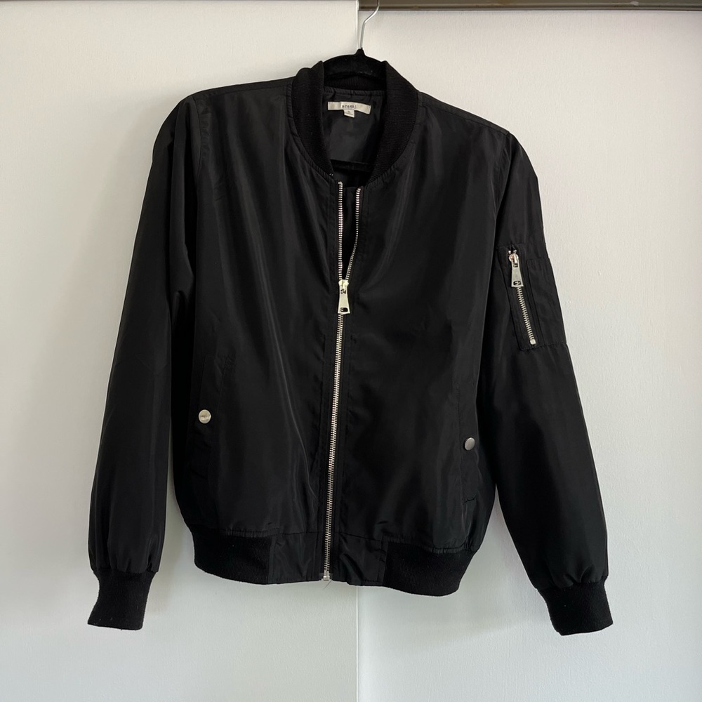Black Bomber Jacket